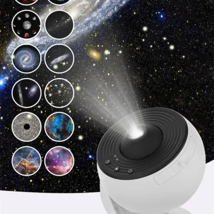 Galaxy Star Projector Rotating Aurora Night Light for Kids Bedroom